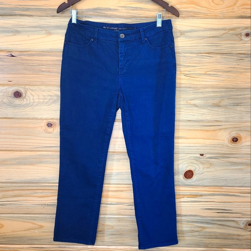 Chico's So Slimming Girlfriend Crop Jeans,  Ladies Size 0P